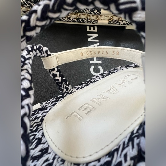 Chanel Seabreeze Rope Sandals, Size 38 - Picture 8 of 9